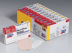 2"x4" Curad® Elbow & knee plastic bandage - 5 per box, tray of 10 boxes 