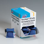 CPR Faceshield, Blue, w/ Woven Keychain Pouch - 30 per box
