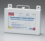 ANSI Bulk First Aid Kit-25 Person Metal Contractor Kit, 176 pieces