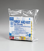 15 Unit USCG Approved Liferaft Marine First Aid Kit, waterproof bag