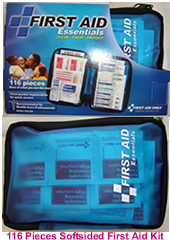 116 pieces softsided first aid kit