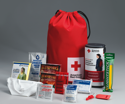 AMERICAN RED CROSS PERSONAL EMERGENCY PREPAREDNESS KIT WITH BACKPACK 