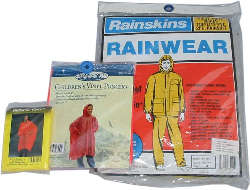 Emergency Rain Gear: Ponchos, Rain Suits (Heavy Duty) for Adult & Child 