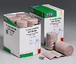3"x5 yd. Latex free elastic bandage with fasteners - 12 per box