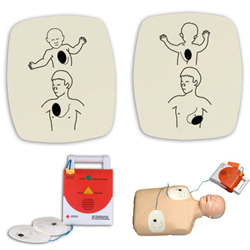 American Red Cross Trainer Adult Replacement Pads Package of 6