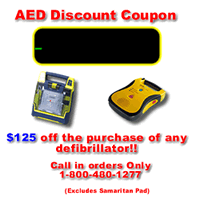 $125 off of all AEDs