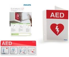 AED Signage Bundle (includes: AED Wall Sign, AED Awareness Placard, and AED Posters)