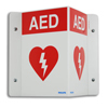 AED Wall Sign, red