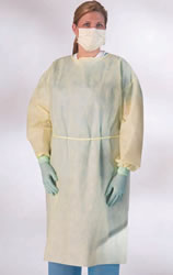 Isolation gown medium weight, yellow