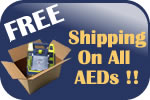 Free Shipping on All of our AEDs!!